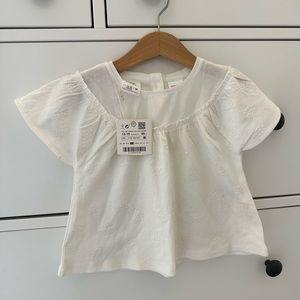 ZARA EMBROIDERED SHIRT 12-18M